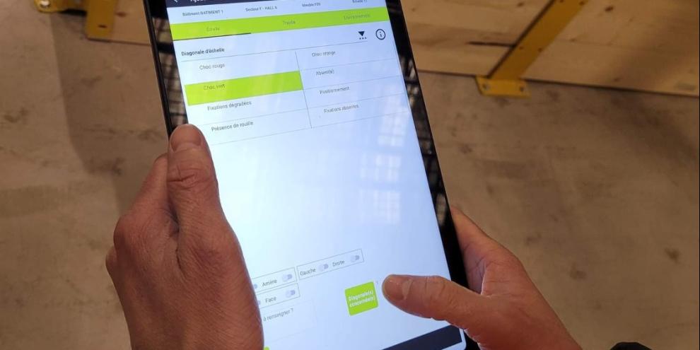 Une application dédiée au contrôle des racks de stockage